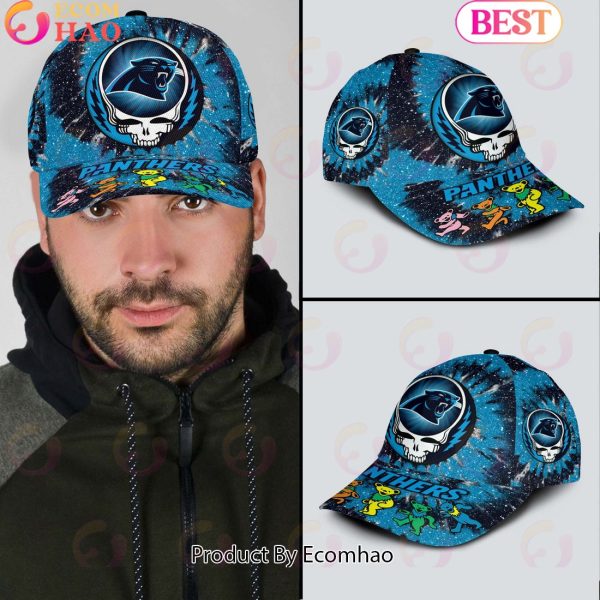 Carolina Panthers 3D Cap NFL & Grateful Dead Dancing Bears