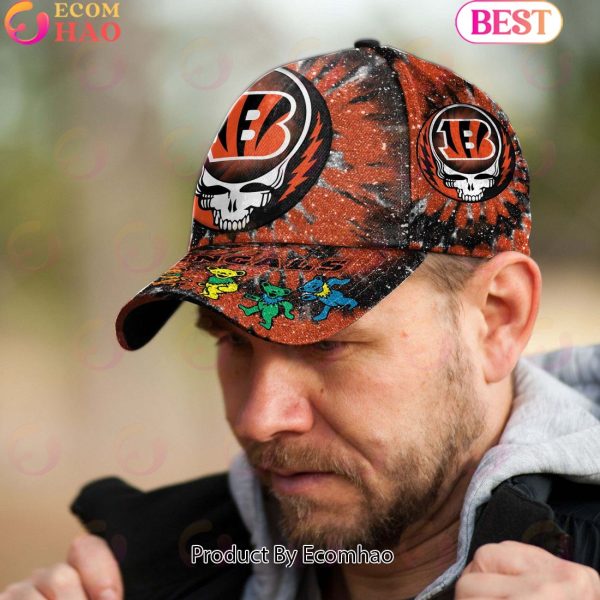 Cincinnati Bengals 3D Cap NFL & Grateful Dead Dancing Bears