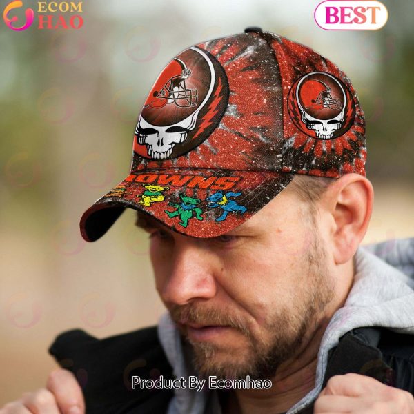 Cleveland Browns 3D Cap NFL & Grateful Dead Dancing Bears
