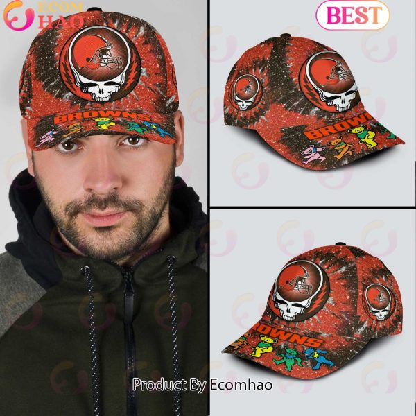 Cleveland Browns 3D Cap NFL & Grateful Dead Dancing Bears