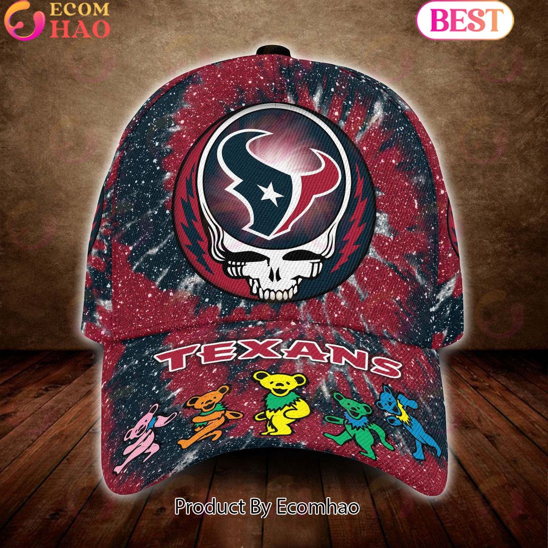 Indianapolis Colts 3D Cap NFL & Grateful Dead Dancing Bears