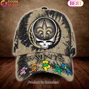 New Orleans Saints 3D Cap NFL & Grateful Dead Dancing Bears New Orleans Saints 3D Cap NFL & Grateful Dead Dancing Bears
