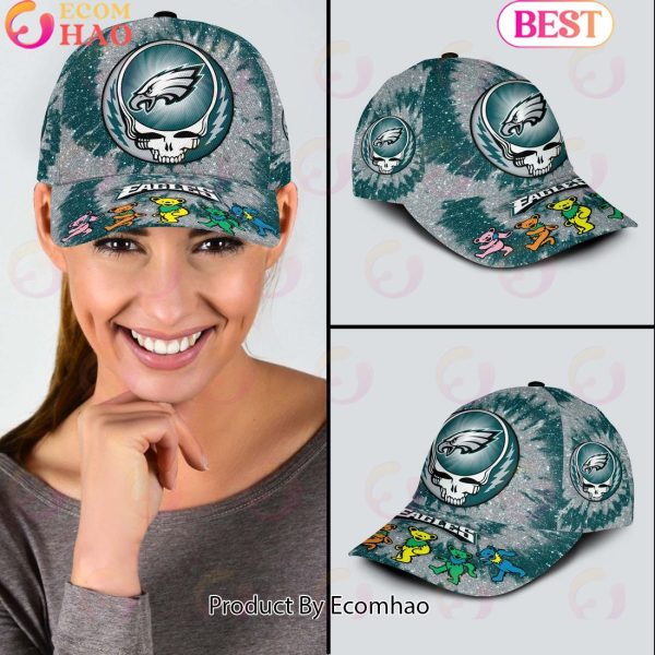 Philadelphia Eagles 3D Cap NFL & Grateful Dead Dancing Bears