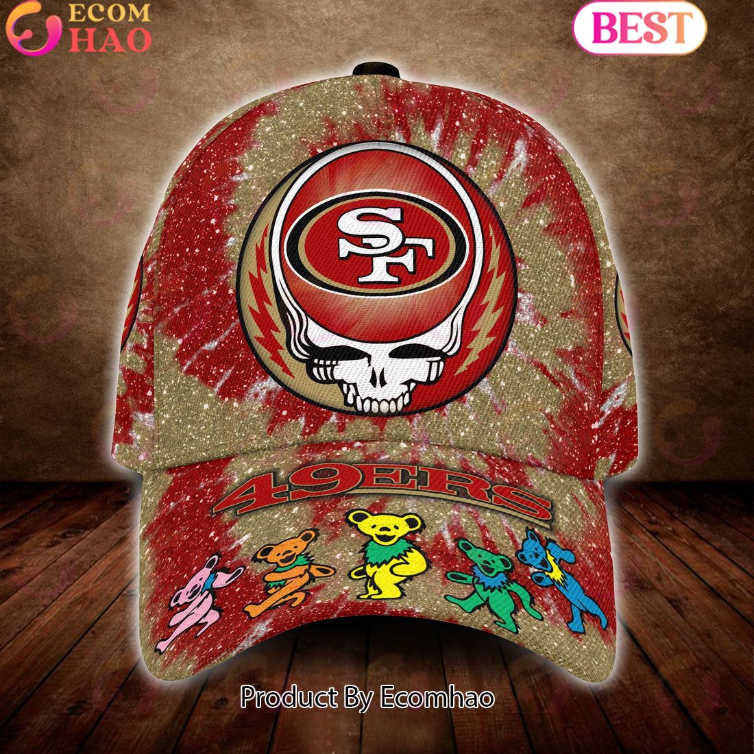 New York Jets 3D Cap NFL & Grateful Dead Dancing Bears