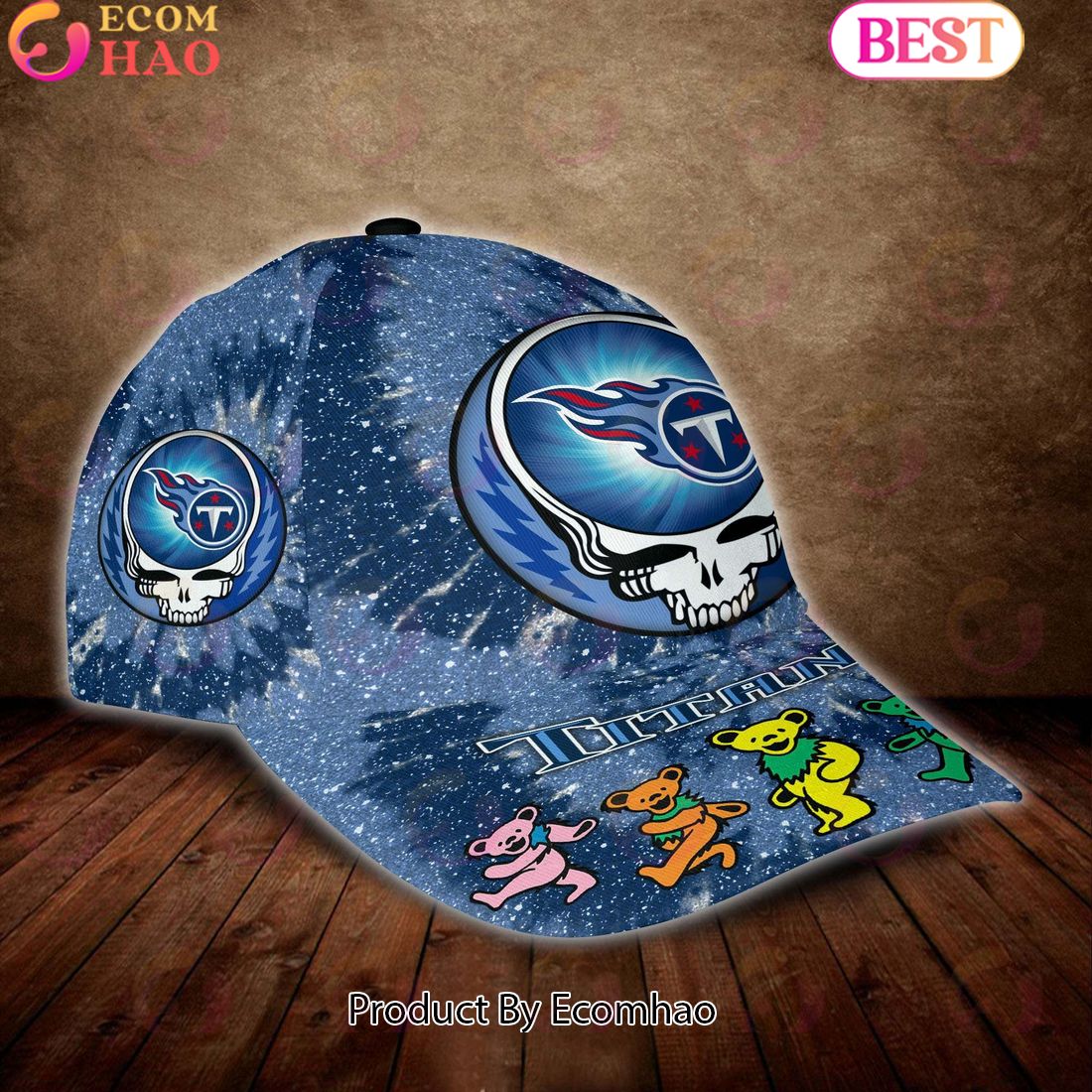 Tennessee Titans 3D Cap NFL & Grateful Dead Dancing Bears