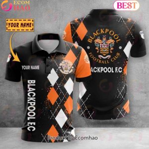 Custom Name Blackpool F.C Polo Shirt
