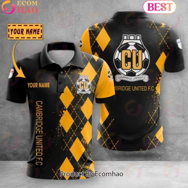 Custom Name Cambridge United F.C Polo Shirt