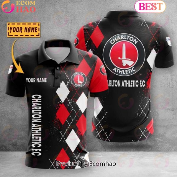 Custom Name Charlton Athletic F.C Polo Shirt