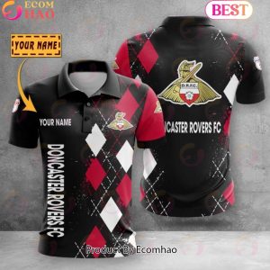 Custom Name Doncaster Rovers Polo Shirt