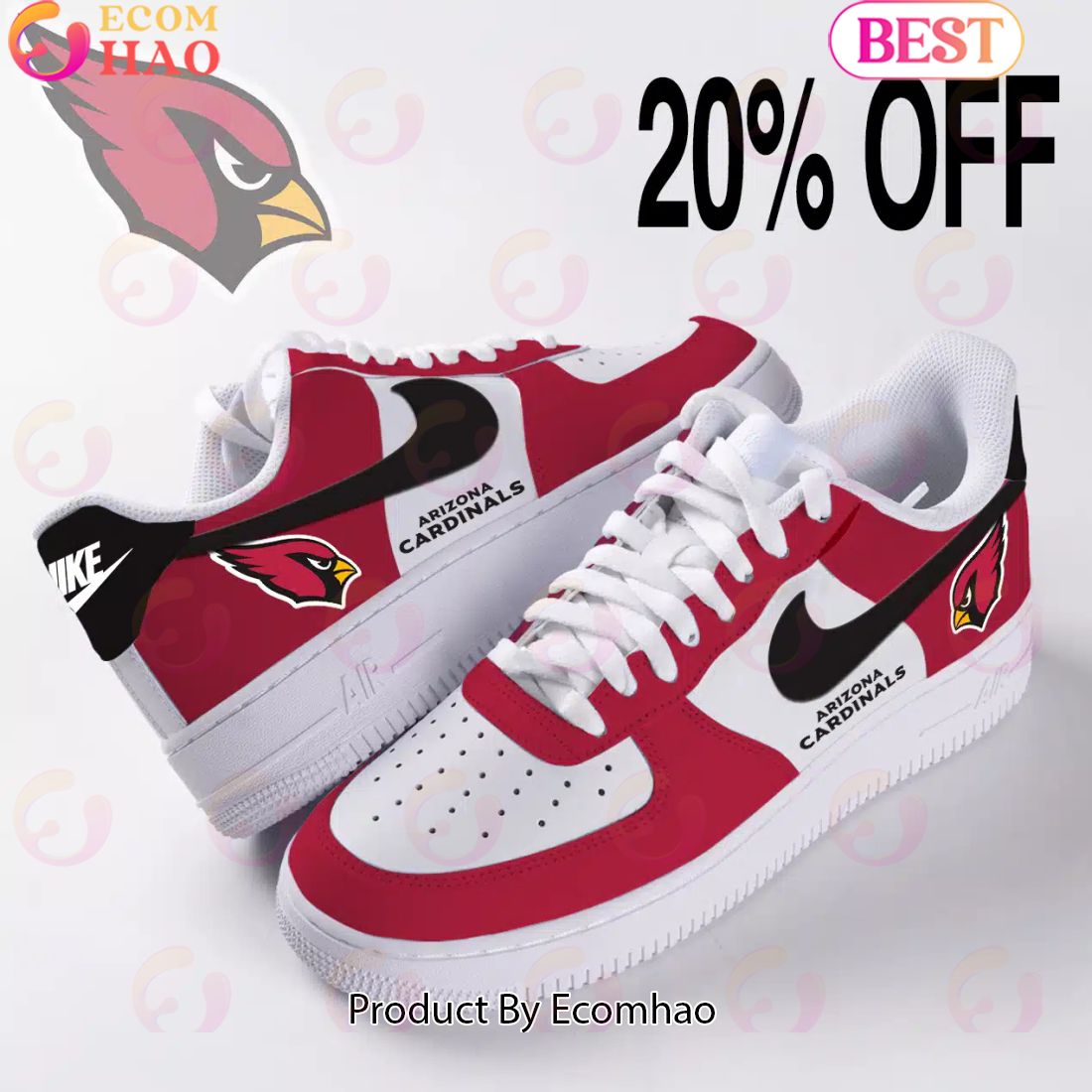 NEW] NFL Arizona Cardinals Air Force 1 Sneakers