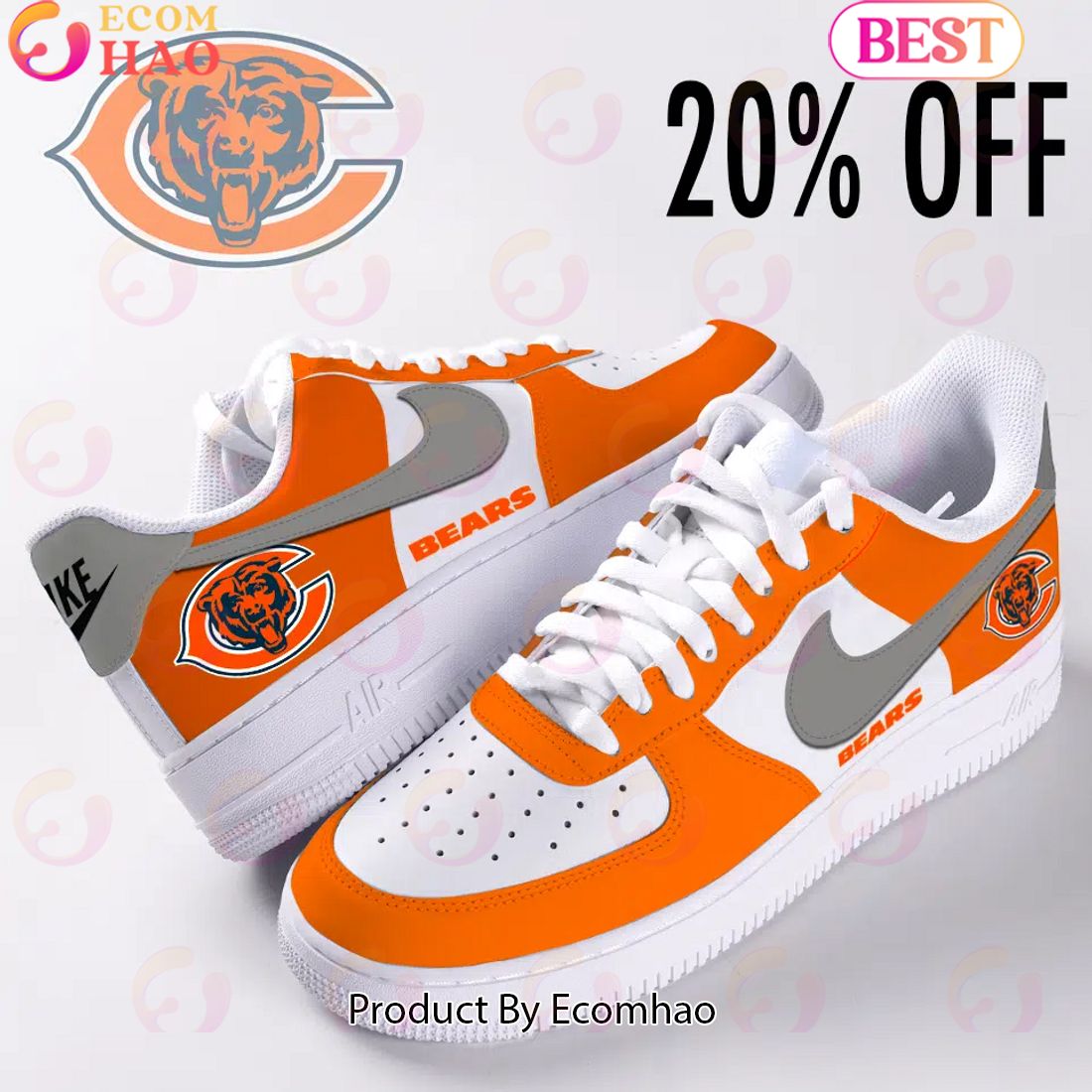 NEW] NFL Chicago Bears Air Force 1 Sneakers