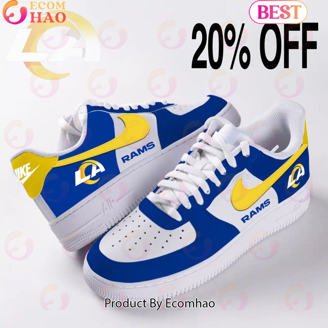 NEW] NFL Los Angeles Chargers Air Force 1 Sneakers