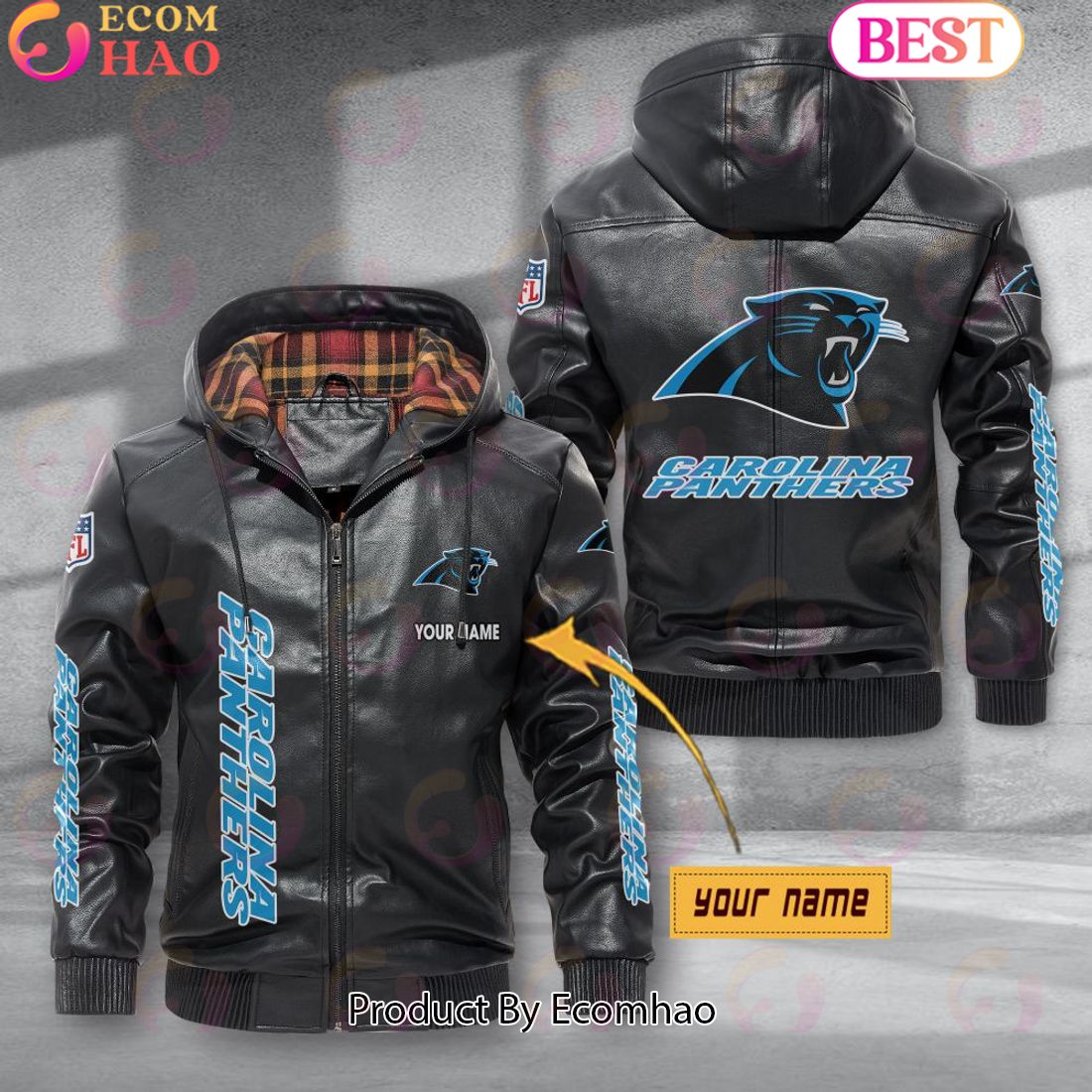 Carolina Panthers NFL Leather Jacket 2023