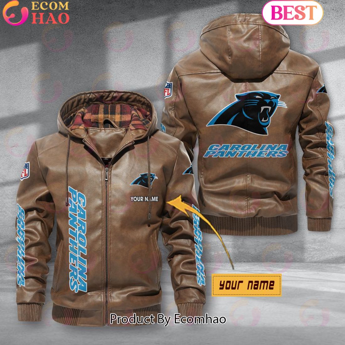 Carolina Panthers NFL Leather Jacket 2023