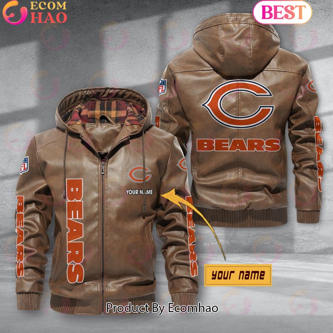 Chicago Bears NFL Leather Jacket 2023