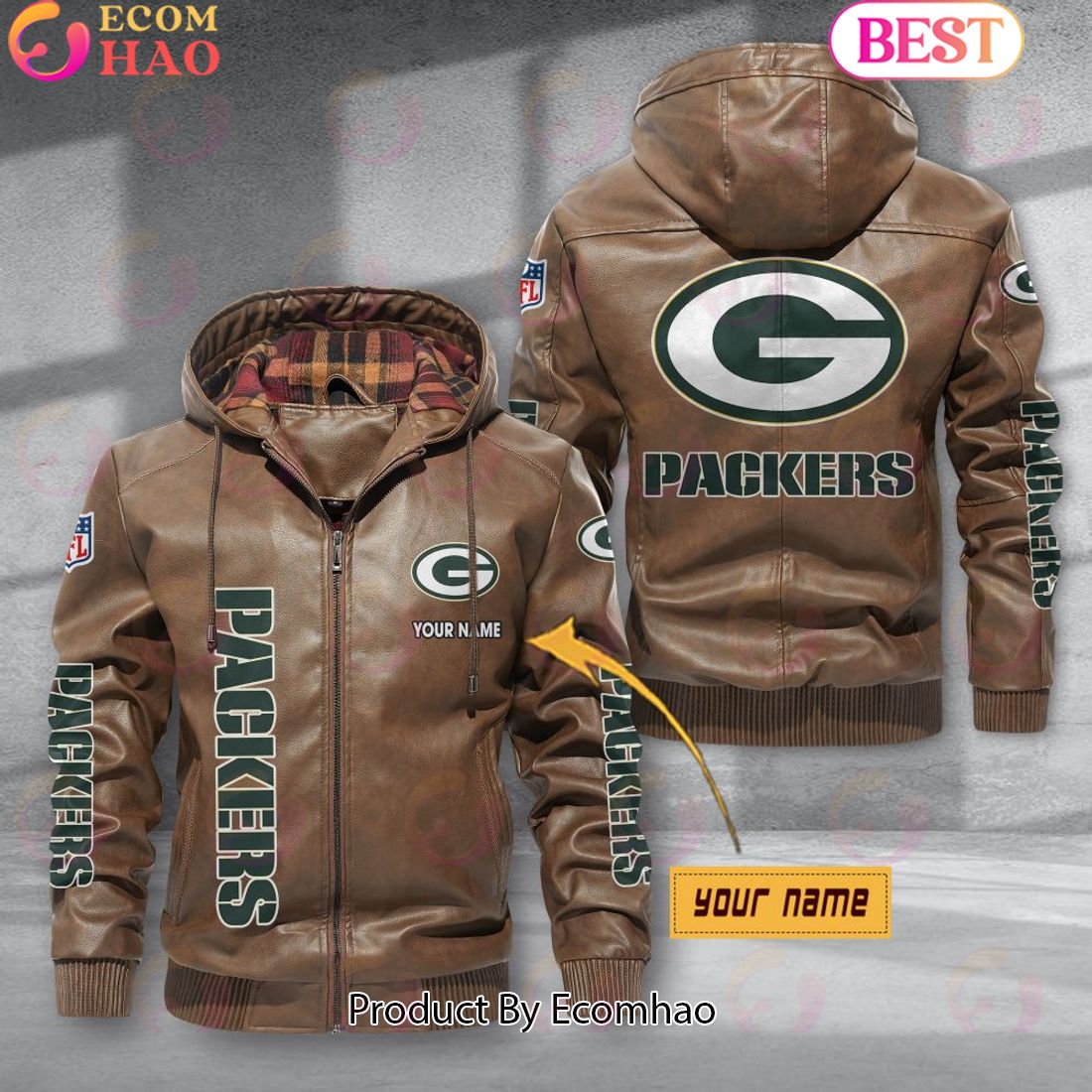 Green Bay Packers NFL Leather Jacket 2023