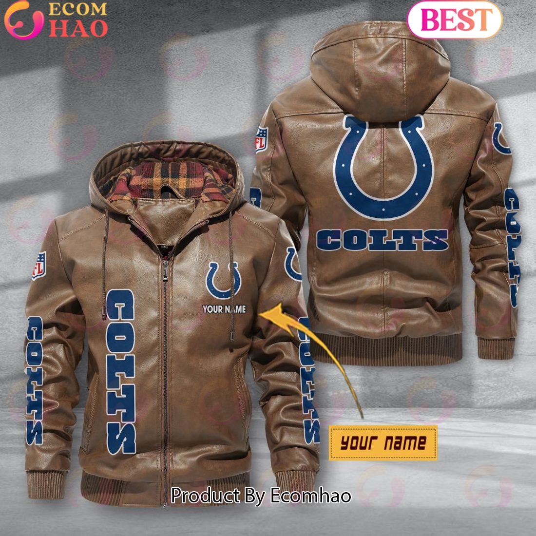 Indianapolis Colts NFL Leather Jacket 2023