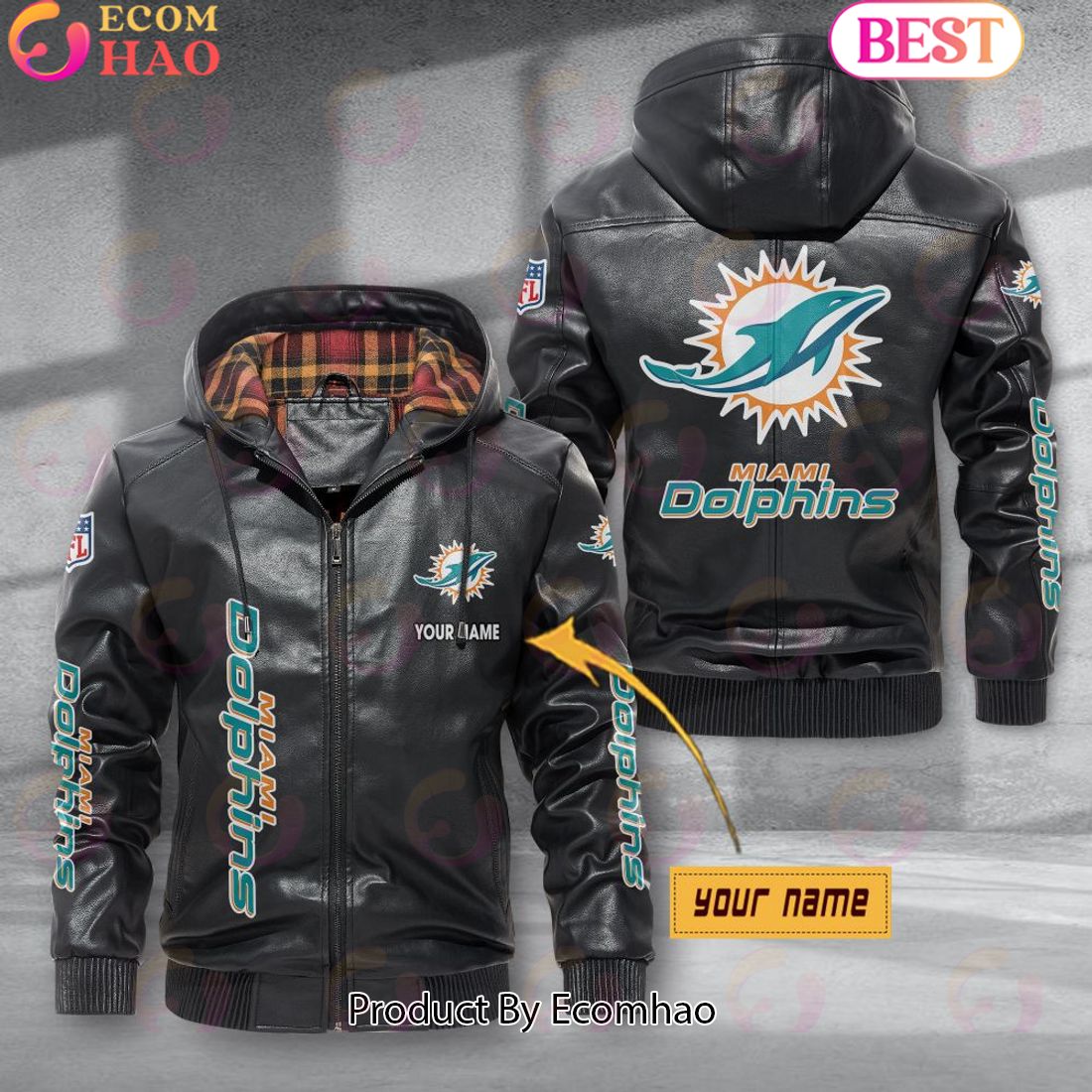 Miami Dolphins NFL Leather Jacket 2023