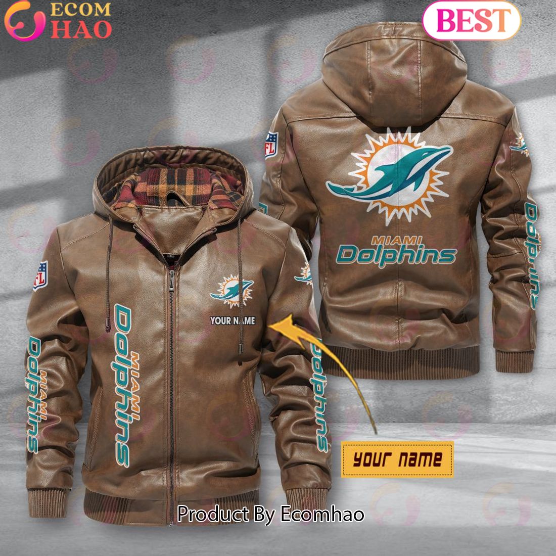 Miami Dolphins NFL Leather Jacket 2023