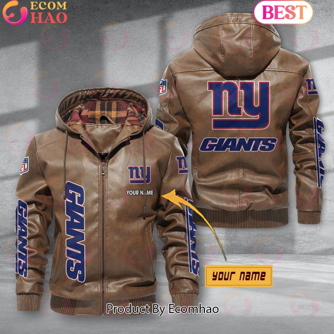 New York Giants NFL Leather Jacket 2023