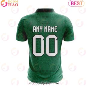 Mexico National Team Home Dia De Muertos Design Polo Shirt Mexico National Team Home Dia De Muertos Design Polo Shirt