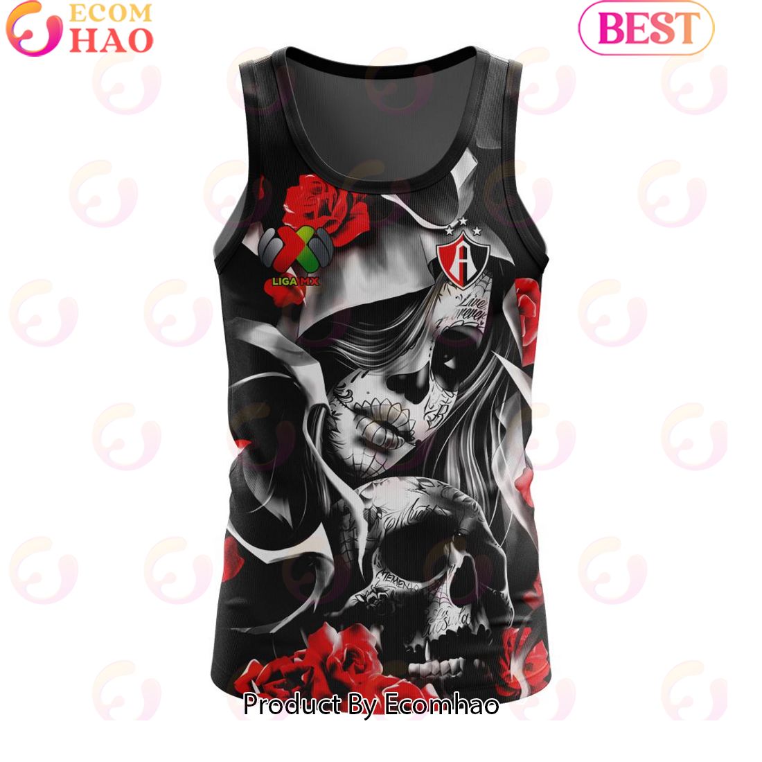 LIGA MX C.F. Pachuca Special Dia De Muertos Design Tank Top