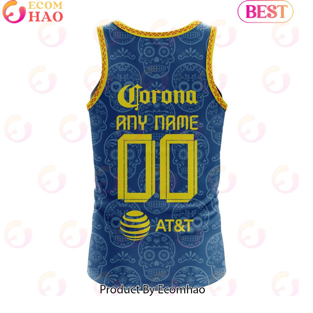 LIGA MX Club America 23 24 Away Special Dia De Muertos Design Tank Top