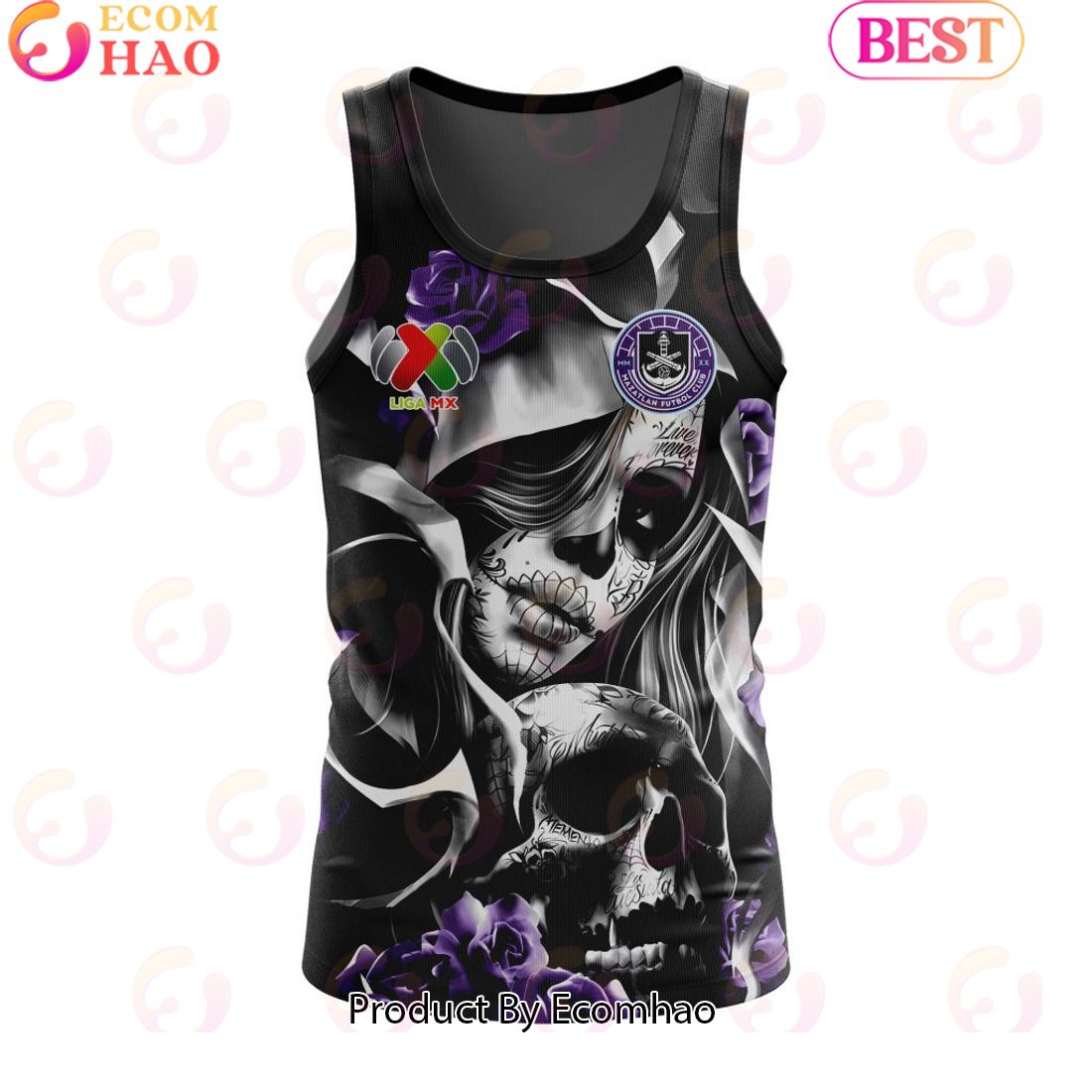 LIGA MX Mazatlan F.C Special Dia De Muertos Design Tank Top