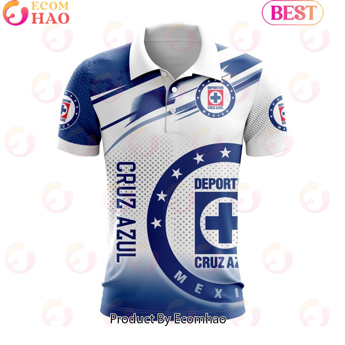 NEW] LIGA MX Cruz Azul Special Design Polo Shirt