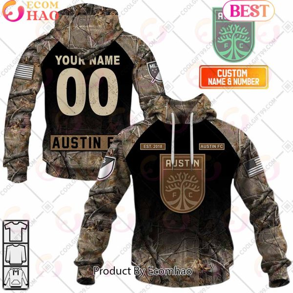 Personalized MLS Austin FC Camouflage 3D Hoodie