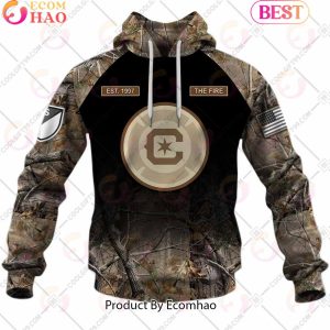 Personalized MLS Chicago Fire FC Camouflage 3D Hoodie