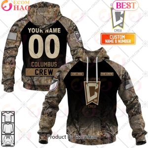 Personalized MLS Columbus Crew Camouflage 3D Hoodie