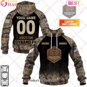 Personalized MLS Houston Dynamo FC Camouflage 3D Hoodie