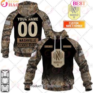 Personalized MLS Nashville SC Camouflage 3D Hoodie