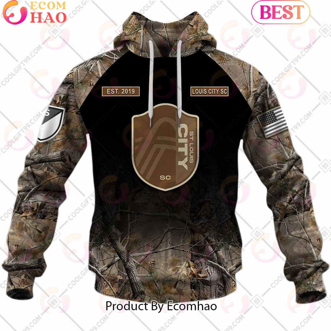 Personalized MLS St. Louis City SC Camouflage 3D Hoodie