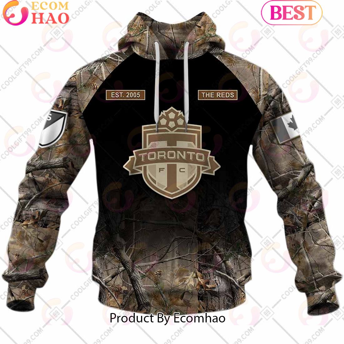 Personalized MLS Toronto FC Camouflage 3D Hoodie