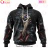 NFL Atlanta Falcons Special Horror Skull Art Design Halloween 3D Hoodie