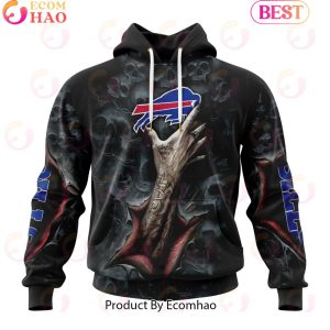 NFL Buffalo Bills Special Horror Skull Art Design Halloween 3D Hoodie