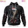 NFL Detroit Lions Special Horror Skull Art Design Halloween 3D Hoodie