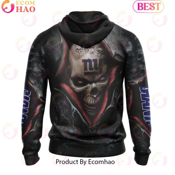 NFL New York Giants Special Horror Skull Art Design Halloween 3D Hoodie