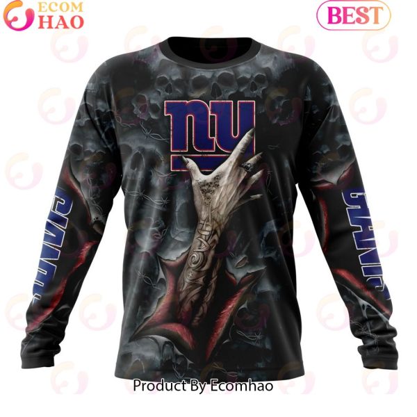 NFL New York Giants Special Horror Skull Art Design Halloween 3D Hoodie