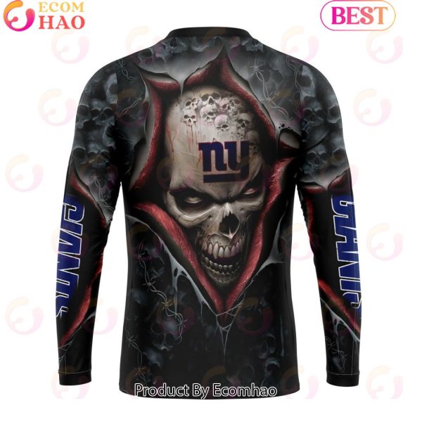 NFL New York Giants Special Horror Skull Art Design Halloween 3D Hoodie