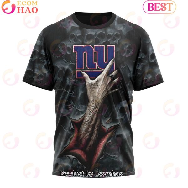 NFL New York Giants Special Horror Skull Art Design Halloween 3D Hoodie