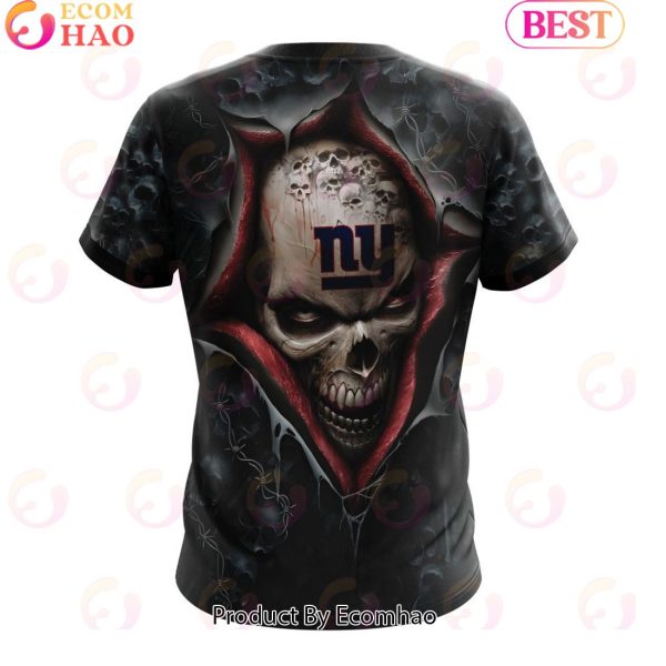 NFL New York Giants Special Horror Skull Art Design Halloween 3D Hoodie