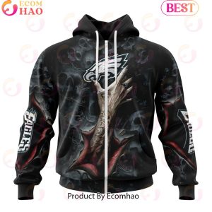NFL Philadelphia Eagles Special Horror Skull Art Design Halloween 3D Hoodie NFL Philadelphia Eagles Special Horror Skull Art Design Halloween 3D Hoodie