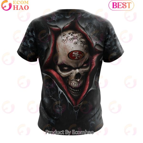 NFL San Francisco 49ers Special Horror Skull Art Design Halloween 3D Hoodie