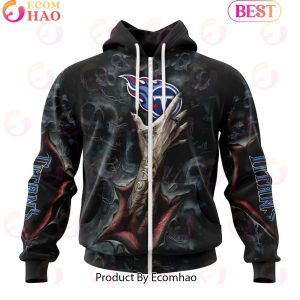 NFL Tennessee Titans Special Horror Skull Art Design Halloween 3D Hoodie