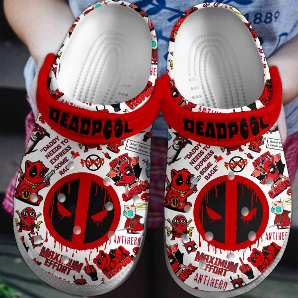 Deadpool Maximum Effort Clogs