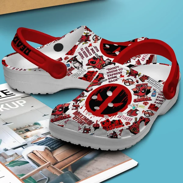 Deadpool Maximum Effort Clogs