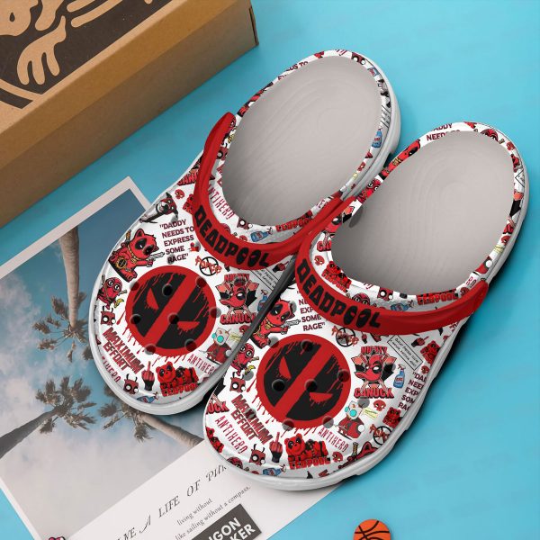 Deadpool Maximum Effort Clogs
